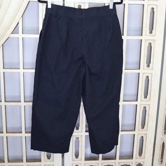 Alice & Urban Outfitters Black High Waist Cropped Pants Culottes Size 4 New - Picture 3 of 10